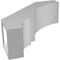 Ekena Millwork 5 1/2-in. W x 16-in. D x 16-in. H Balboa Architectural Grade PVC Knee Brace BRCP055X16X16BOA - alternate 5